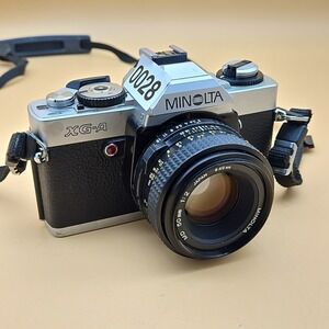 Minolta XG-A 35mm SLR Film Camera With Lens UNTESTED AS IS FOR PARTS